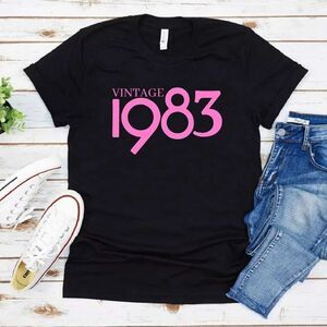 Vintage 1983 Soft Graphic Custom Tee Shirt
